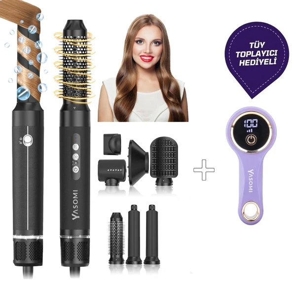 Yasomi S1 Pro 7 In 1 110.000 Rpm Motor Gücü 3 Kademe Saç Şekillendirici