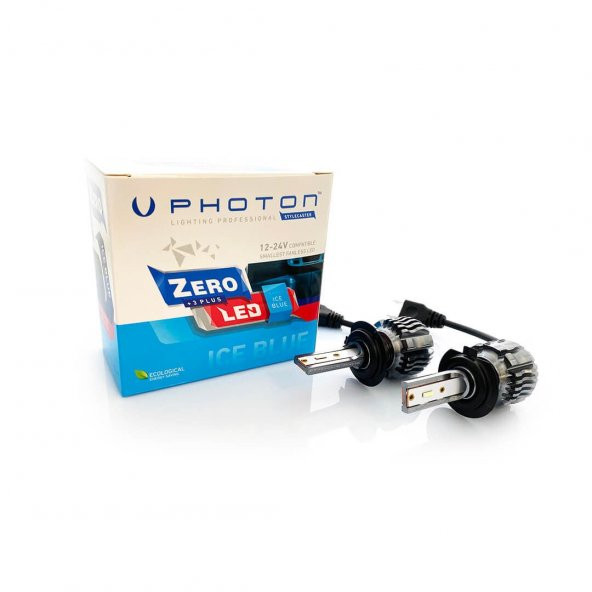 Photon Zero H7 12v 24v Buz Mavisi +3 PLUS Fansız Led