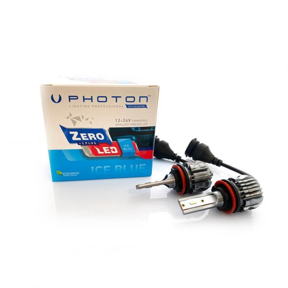 Photon Zero 12v 24v H8-H9-H11-H16 Buz Mavisi +3 Plus Fansız Led