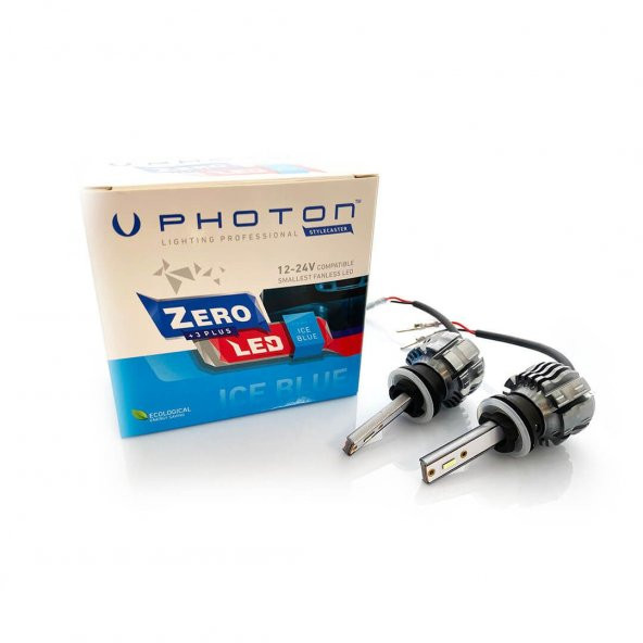 Photon Zero 12v 24v H27 Buz Mavisi +3 Plus Fansız Led