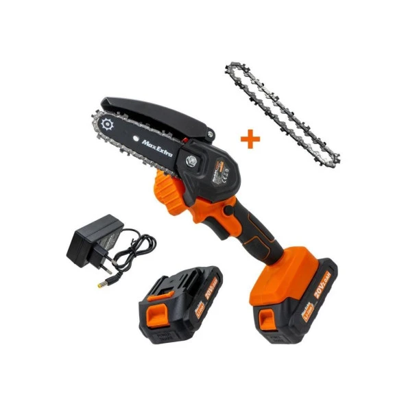 Max Extra MX8008 Akülü Dal Kesme Budama Mini Testere 20V 2.0AH - 2