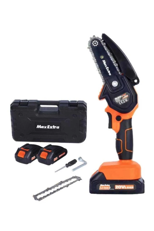 Max Extra MX8008 Akülü Dal Kesme Budama Mini Testere 20V 2.0AH - 6