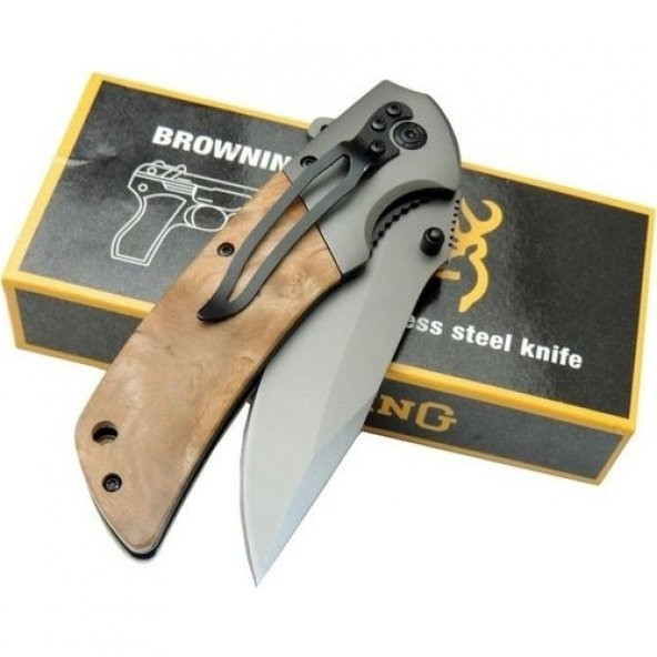 Tekinhediyelik Browning Swat 354 Ahşap Çakı - 3