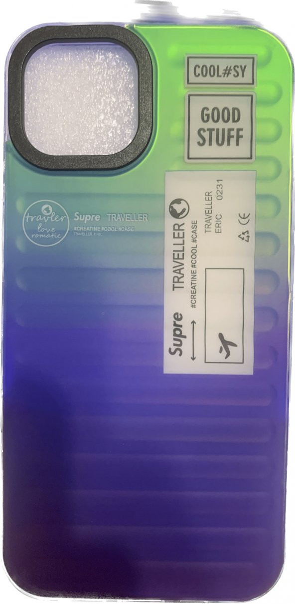 İphone 14 Pro Max - Hologramlı - Çok Renkli - Summer Cover - Tırtıklı - 8