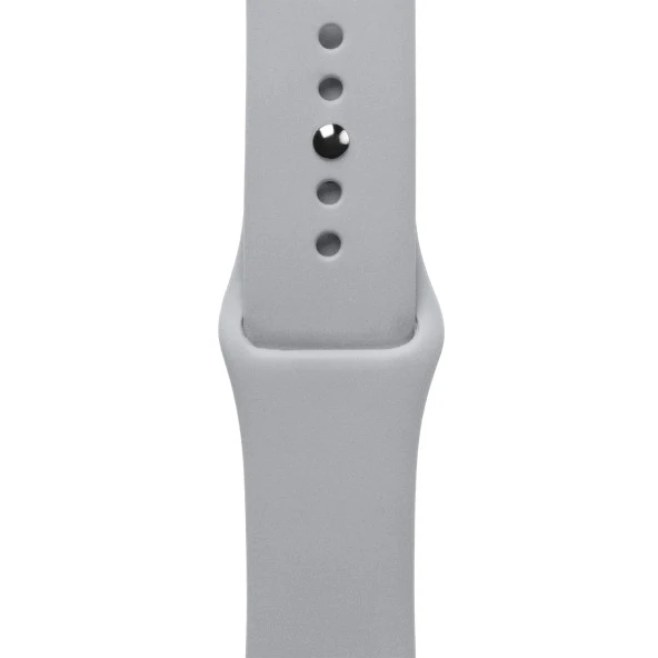ScHitec 42-49mm Yeni Nesil Apple Uyumlu Akıllı Saat Kordonu Silikon Gri ürün görseli 1