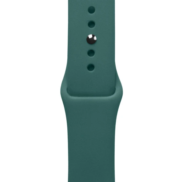 ScHitec 42-49mm Yeni Nesil Apple Uyumlu Akıllı Saat Kordonu Silikon Yeşil