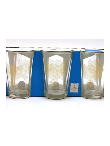 Paşabahçe 52052 Asel Desenli Su Bardağı 205 cc 6'lı ürün görseli 1