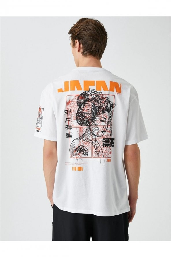 3sam10089hk Kırık Beyaz 001 Pamuk Jersey T-shirt - 4