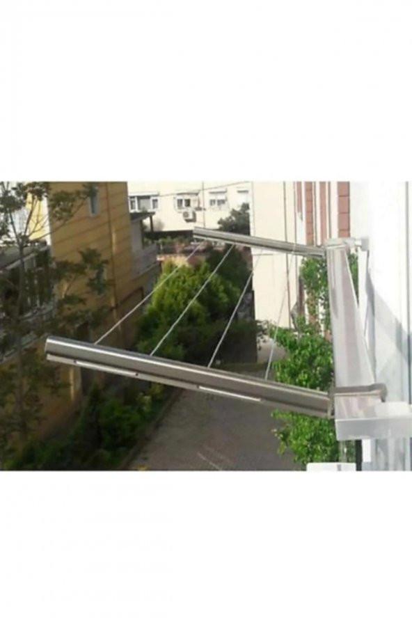 Balkon Çamaşır Kurutma Askısı Alüminyum Küpeşte Askılığı Kurutmalık Bronz Kare 80x30 Mm - 5