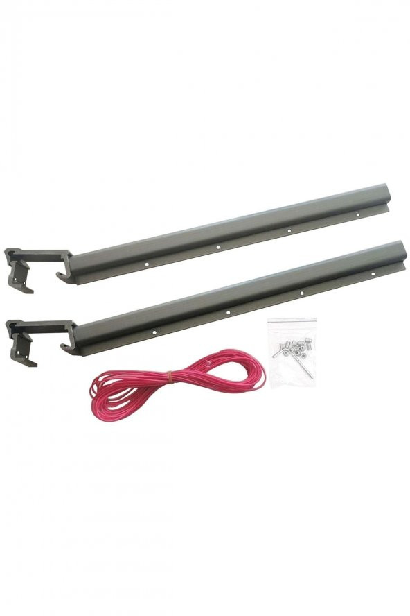 Balkon Çamaşır Kurutma Askısı Alüminyum Küpeşte Askılığı Kurutmalık Bronz Kare 80x30 Mm - 7