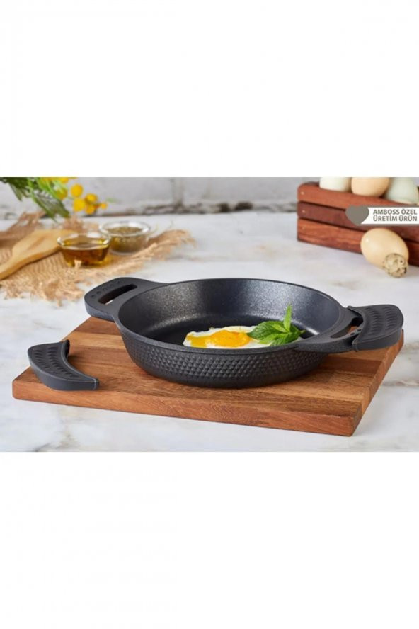 Amboss Kuvars Döküm Sahan Siyah 20 Cm KUV-7746