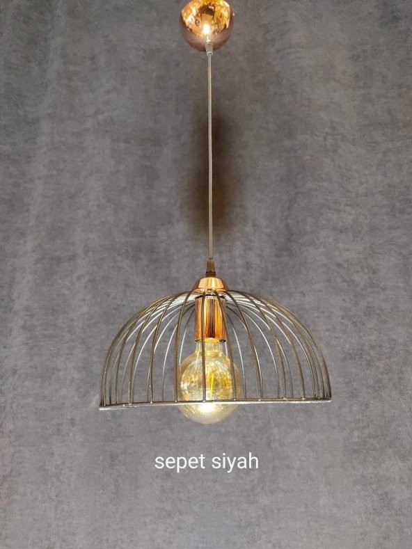 SEPET SİYAH SARKIT ARMATÜR