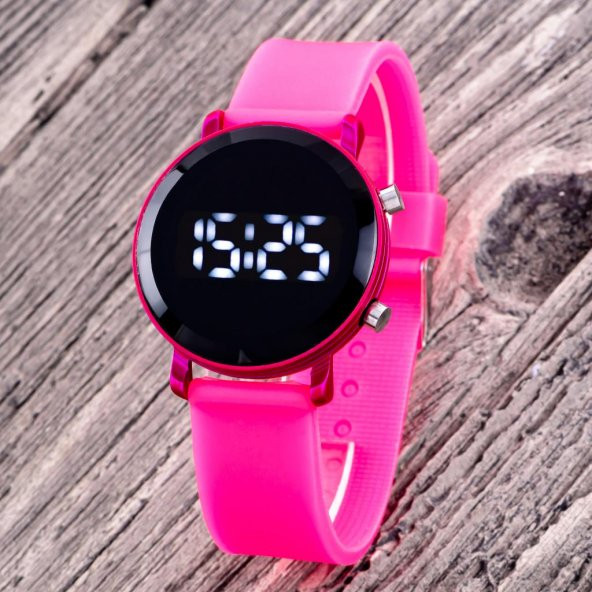 Fuşya Renk Genç Kız Saati Led Watch Dijital Kol Saat ST-304315