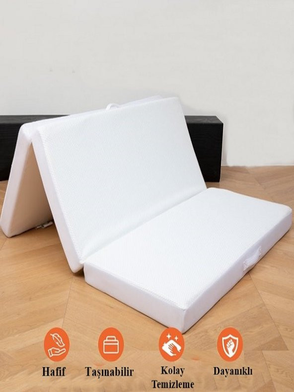 70x180 AVOCADO Filarmoni Cotton Ortopedik Katlanır Sünger Yatak 10 cm  Filarmoni70x180 - Resim 3