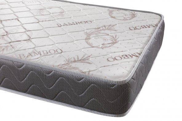 HEYNER Ortopedik Tek Kişilik Yatak Yaylı Yatak Bamboo desenli ORTOPEDİK YAYLI YATAK JKRBMB90170S