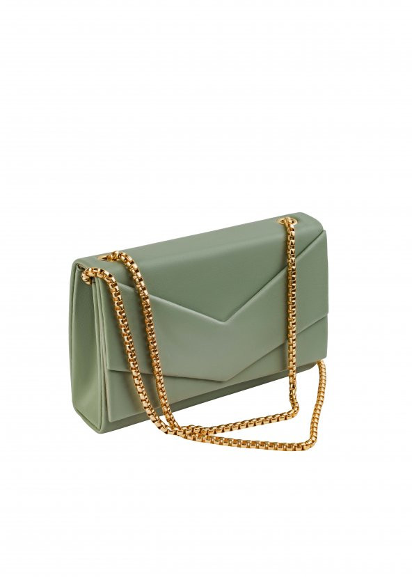 ŞANLI Online Kadın Zincir Askılı Çanta Mint - 4