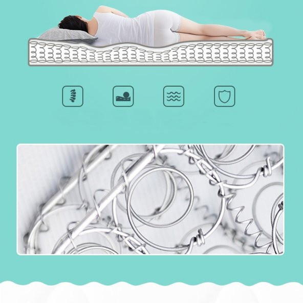 Midilife Semporna Ortopedik Yaylı Yatak Lüx Ortopedik Cotton Kumaşlı Yaylı Yatak 110x200 Cm MD110200S - 3