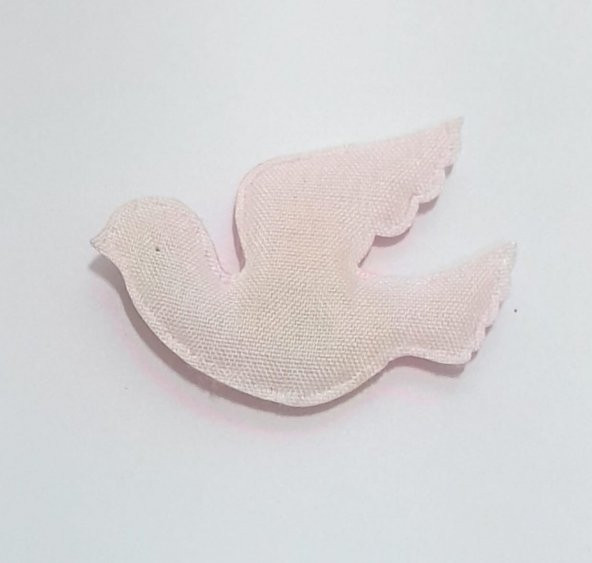 Güvercin Pembe Süsleme Kumaş Sticker 100 Adet - 3