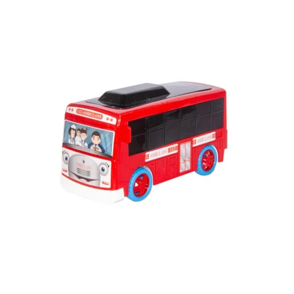 150003 Çarp Dön Sesli Okul Otobüsü Sarı/Kırmızı - 7