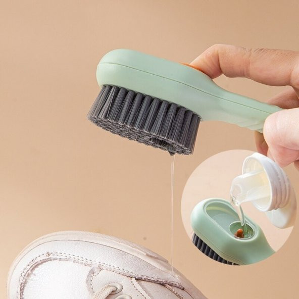 Ayakkabı Fırçası Deterjan Hazneli Ayakkabı Bot Temizleme Yıkama Fırçasıçok Amaçlı Fırça - 4