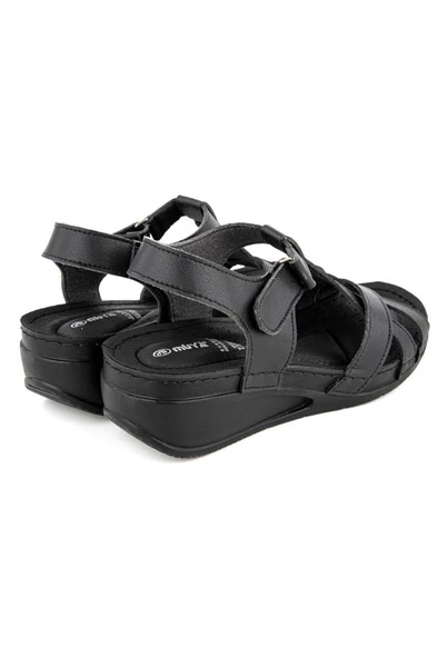 Muya Simbole 33209- 430 Kadın Sandalet Siyah 36-40 - Resim 4