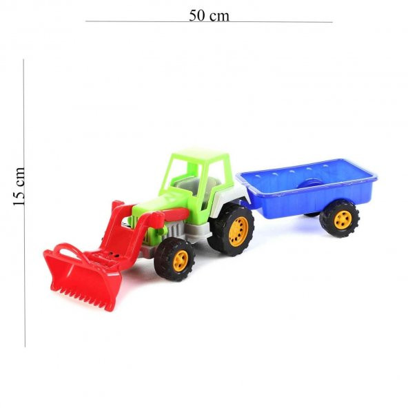 Ucar Kıd Kepcelı Romorklu Traktor(3b)