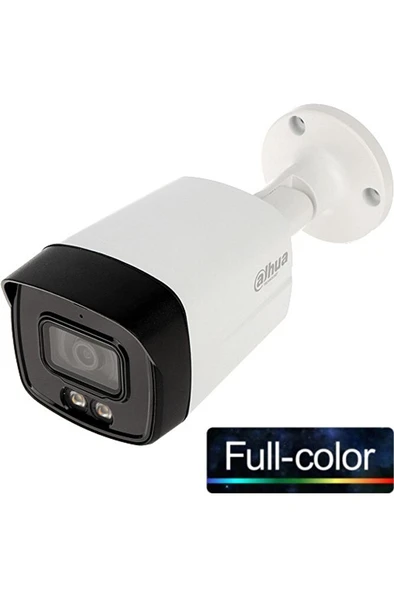 (hac-hfw1209tlm-a-led-0360b) 1/2.8 2mp 3.6mm 1080p Hdcvı Full Color 4ın1 Ip67 Metal Ir-40mt. ürün görseli 1