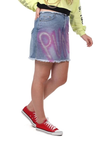 Markapia Pink Punk Mini Jean Etek - 3