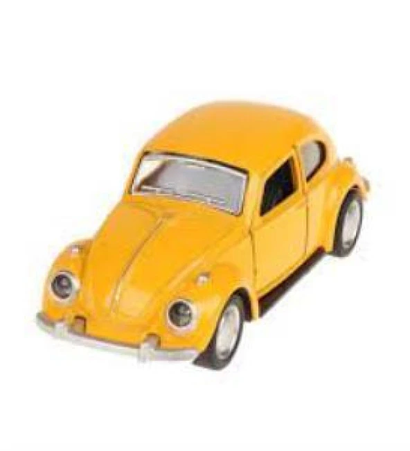 Nostaljik Metal Çek Bırak Araba Sarı - Resim 2