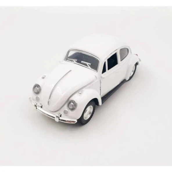 Nostaljik Metal Çek Bırak Araba Beyaz ürün görseli