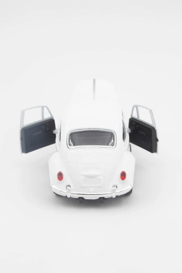 Nostaljik Metal Çek Bırak Araba Beyaz - Resim 4