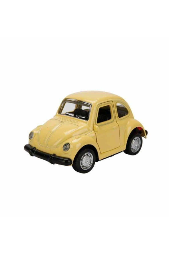 Nostaljik Metal Çek Bırak Araba Mini Sarı Otomobil - 2