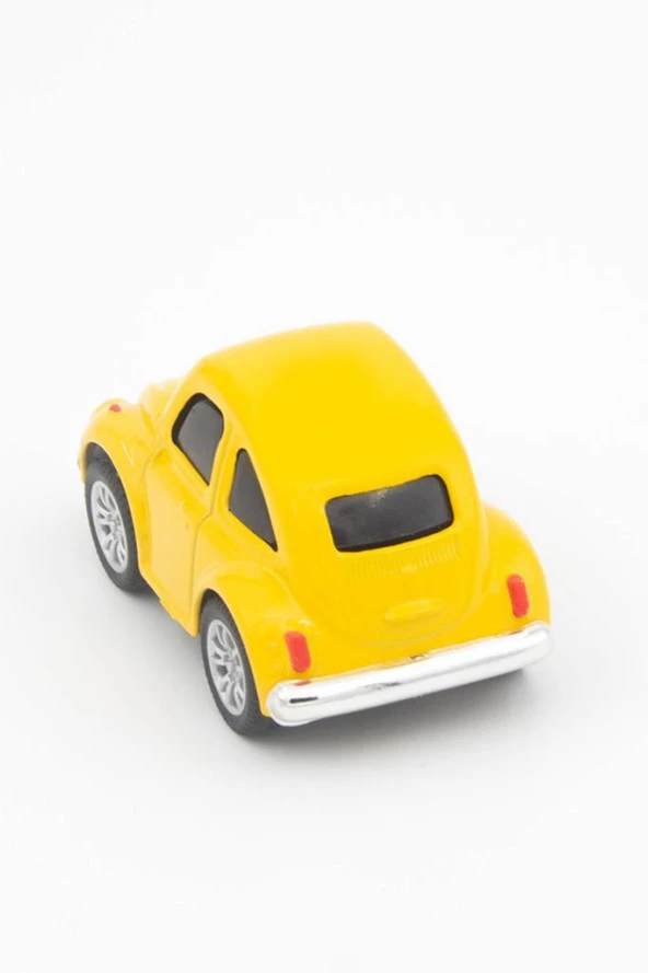 Nostaljik Metal Çek Bırak Araba Mini Sarı Otomobil - 5