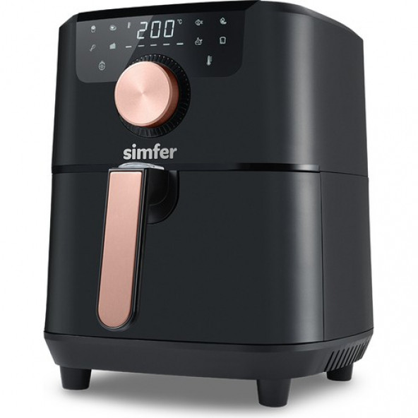 Simfer SK-6702 Air Fry Smart Siyah 5 lt Yağsız Fritöz