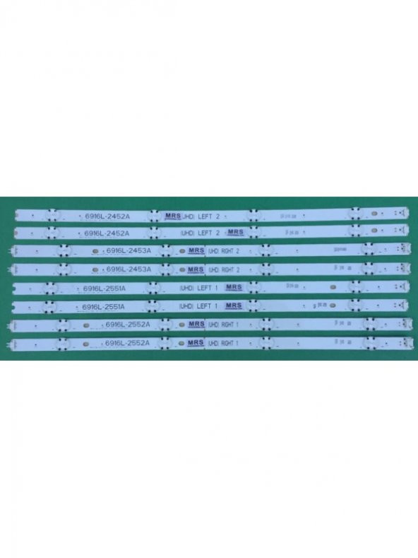 LG 49UH650V 6916L-2453A, 6916L-2552A, 6916L-2551A, 6916L-2452A SIFIR LED BAR TAKIMI