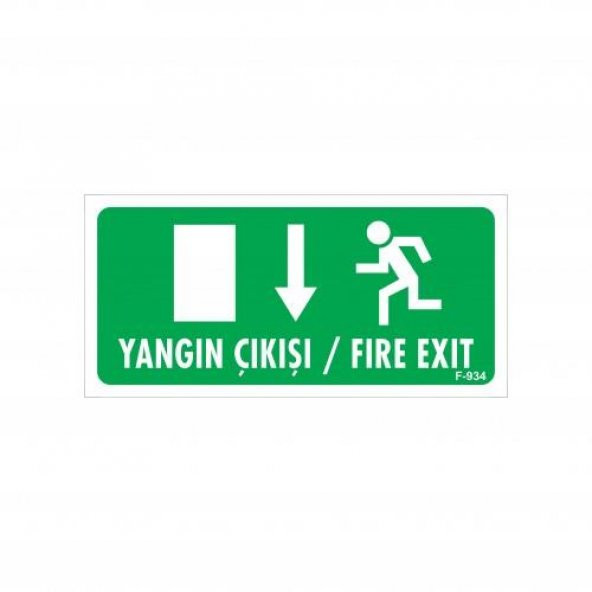 Yangın Toplanma Yeri Uyarı Levhası 17,5x25 KOD934 - 1
