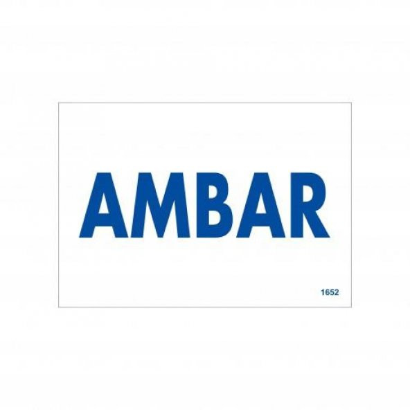 Amabar Uyarı Levhası 17,5x25 KOD1652 ürün görseli 1