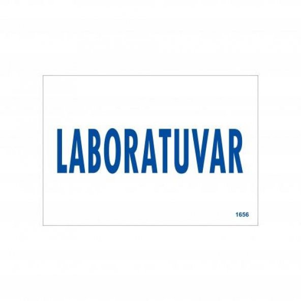 Laboratuvar Uyarı Levhası 17,5x25 KOD1656 ürün görseli 1