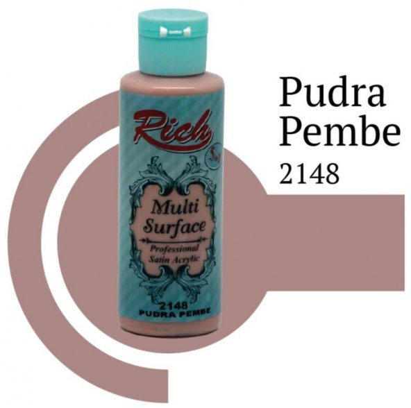 Rich Multi Surface 2148 Pudra Pembe Akrilik Boya 120 cc - 2