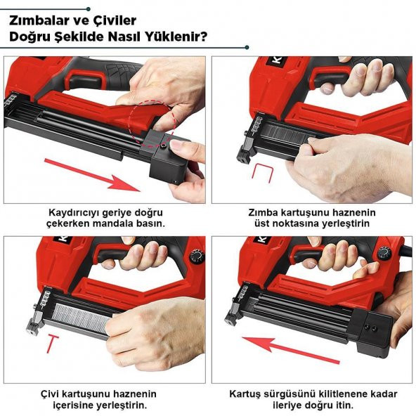 KOBB KBZ90 Elektrikli Zımba-Çivi Çakma Makinası - 5