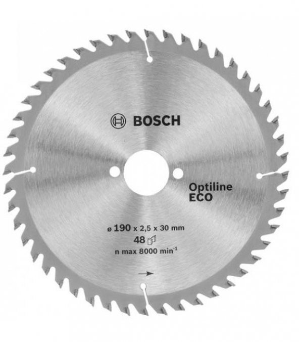 Bosch Optine Eco Daire Testere Bıçağı 190x30 mm 48 Diş 2 608 641 790