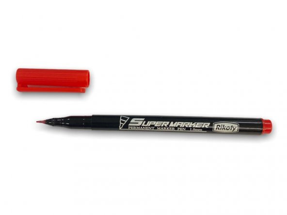 Rikoty G-0921 Kırmızı 1 mm Uçlu Süper Marker Kalem