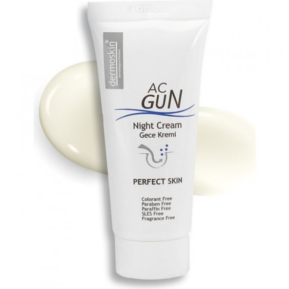 Dermoskin Acgun Sivilce ve Akneli Ciltler Için Onarıcı Gece Kremi 30 ml - 3