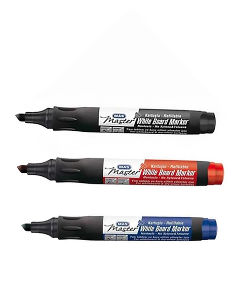 Mas Kartuşlu Beyaz Tahta Kalemi 3’lü Set 6412