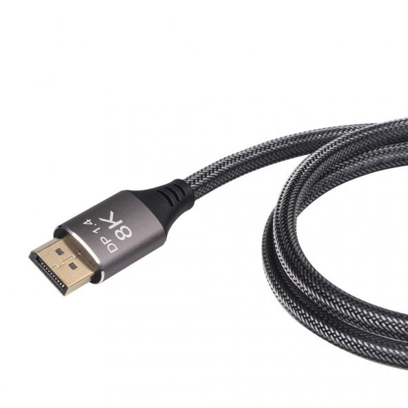 PrimeX PX-DP14 1.4V 2K-4K-8K UHD Display Kablo Örgülü, 360Hz Destekli FreeSync G-Sync Displayport Kablo, 144Hz Display kablo, 165hz Display kablo, 240Hz Display kablo, 360hz Display kablo - 6