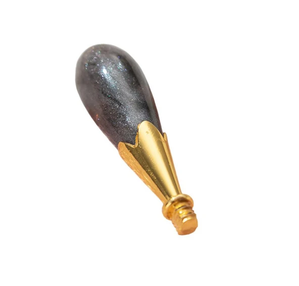 Mum Mühürü Sapı ABS Reçine Tomurcuk Simli Füme M8 Dişli ürün görseli