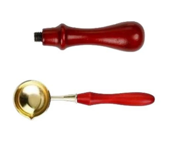 Davetiye Mum Mühürü Uygulama Seti Kahverengi 2 li Set - Resim 3