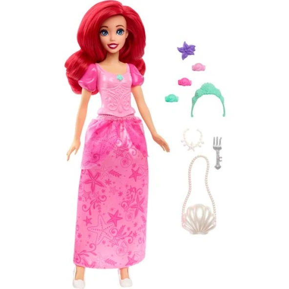 Disney Princess Ariel ve Aksesuarları HLX34 Lisanslı Ürün