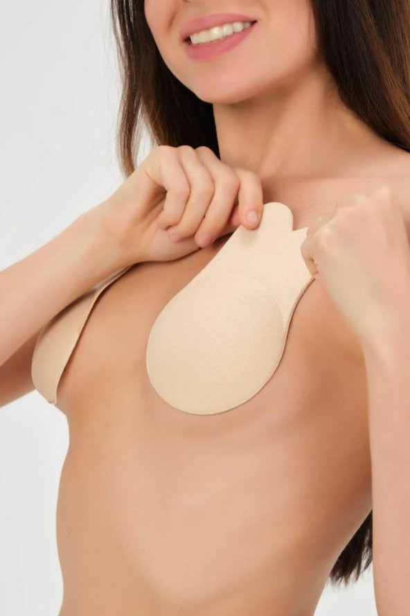 BirolGaye 5053 Ten Tavşan Göğüs Dikleştirici Yapıştırma Sütyen
