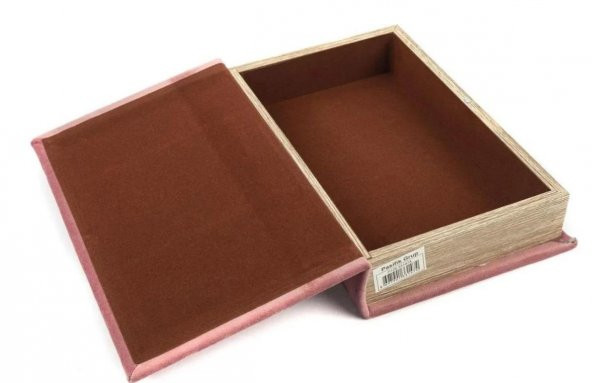 Mikasa Moor Dekoratif Pembe Kadife Kitap Kutusu 26x17x5 cm P126.331474 - 2